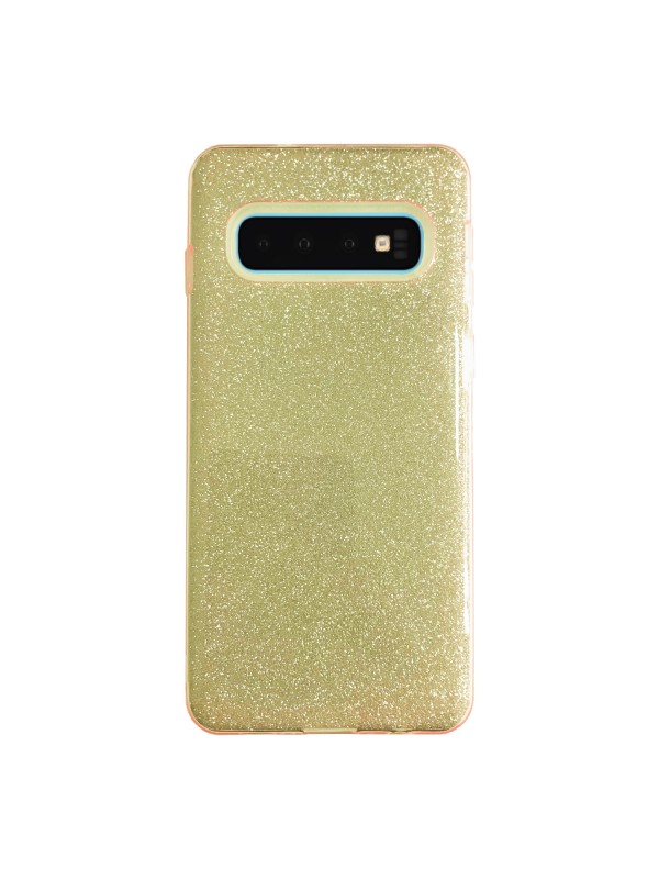 Samsung S10 (G973) 3in1 Simli Silikon Arka Kapak Gold… Samsung S10 (G973) 3in1 Simli Silikon Arka Kapak Gold…
