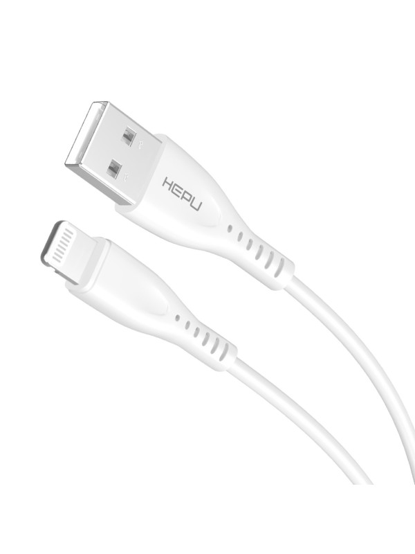 HEPU HP-419 Venus USB - iPh Lightning QC3.0 3.1A Şarj Kablosu 1mt Beyaz&hellip;
