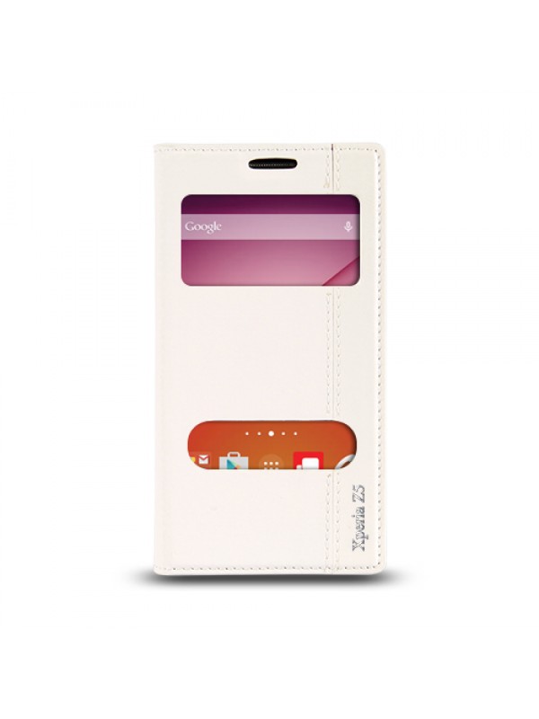 Sony Xperia Z4 Gizli Mıknatıslı Pencereli Magnum Kılıf Beyaz… Sony Xperia Z4 Gizli Mıknatıslı Pencereli Magnum Kılıf Beyaz…