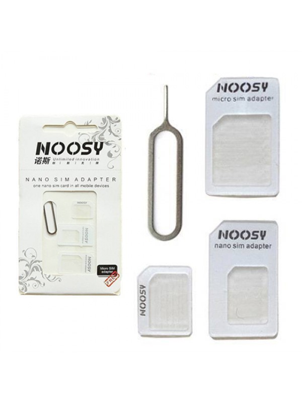 Noosy Micro, Nano, Normal Sim Kart Dönüştürücü Adaptör + İğne&hellip;