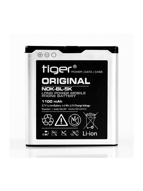 Tiger Nokia BL-5K Batarya 1100 mAh… Tiger Nokia BL-5K Batarya 1100 mAh…